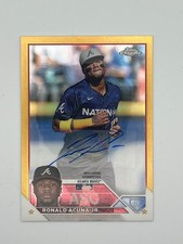 2023 Topps Chrome Ronald Acuña Jr.  All-Star Game Gold Auto /50 Braves ASGA-RA