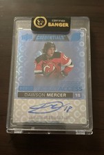 Dawson Mercer 2021-22 UD Credentials Rookie Debut Ticket Access Auto 12/15