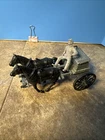 VINTAGE MARX BLUE & GRAY CIVIL WAR PLAYSET CAISSON  W/HORSES