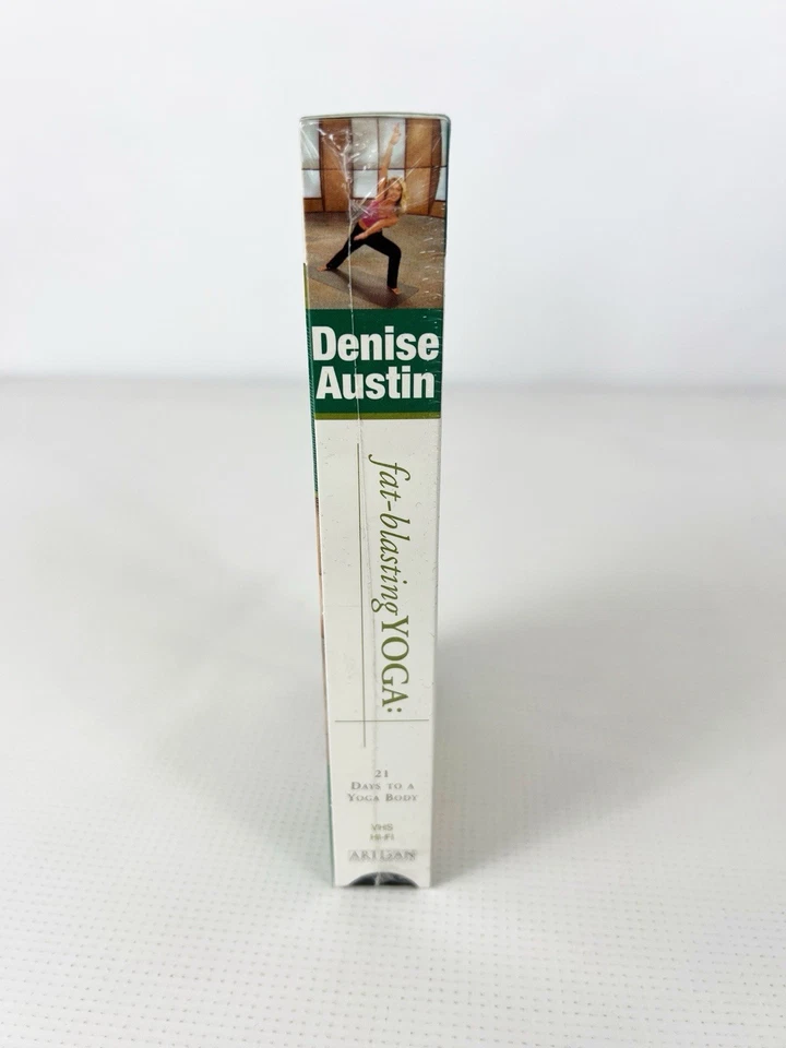 Denise Austin Fat Blasting Yoga VHS 2002 60 Minutes Brand New Sealed - Image 3 of 4