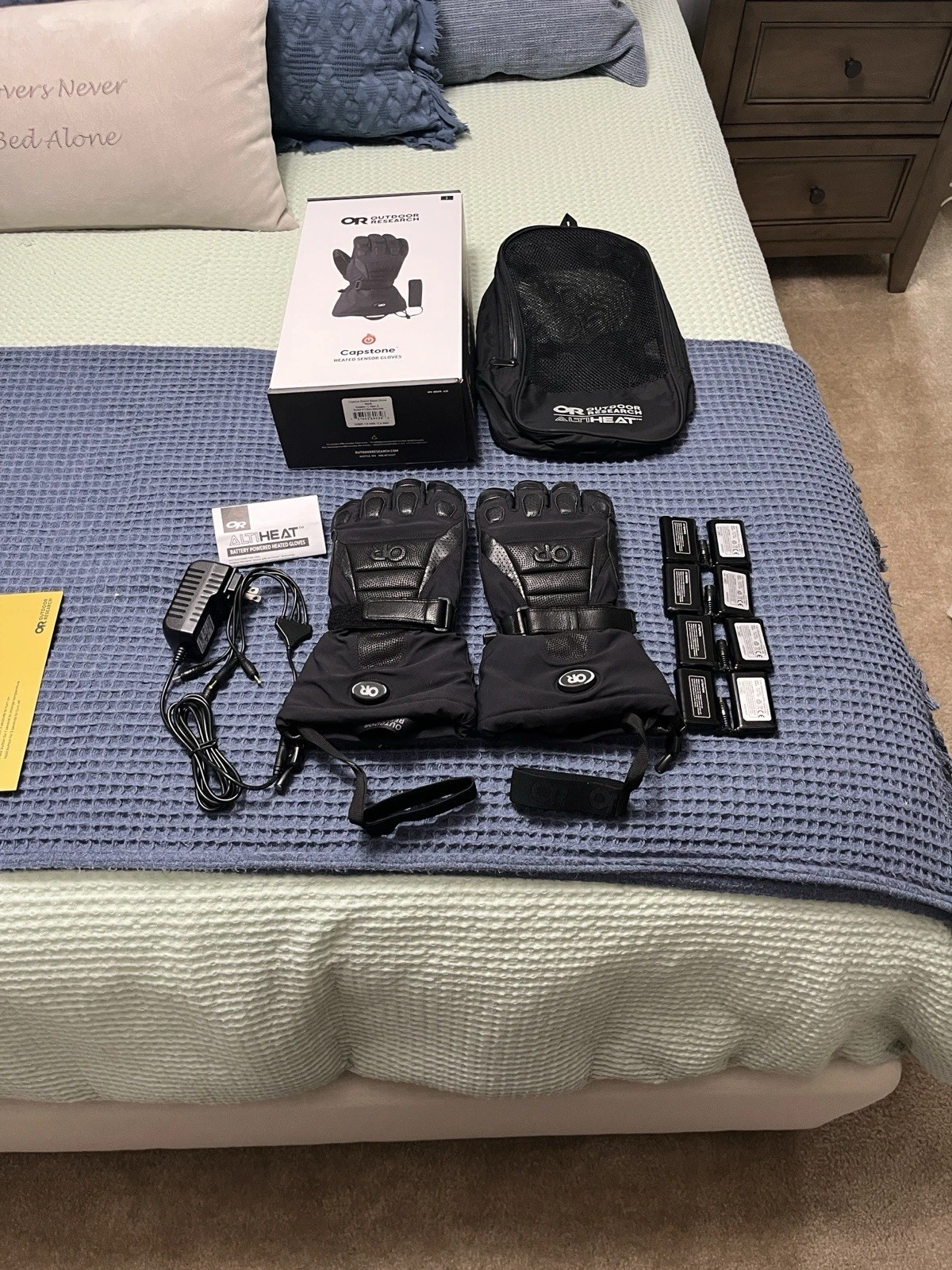 Outdoor Research Capstone Altiheat Heated GORE-TEX GLOVES / SIZE Small Unisex