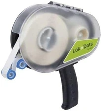 Lokdots Adhesive Dots Applicator - Easy Roll-On Refillable Adhesive System for C