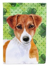 Caroline's Treasures Jack Russell Terrier St Patrick's House Flag BB9863CHF