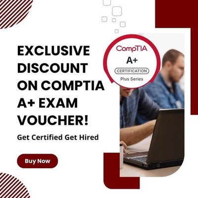 CompTIA A  220-1201 certification exam test voucher Core 1 or 220-1202 Core 2