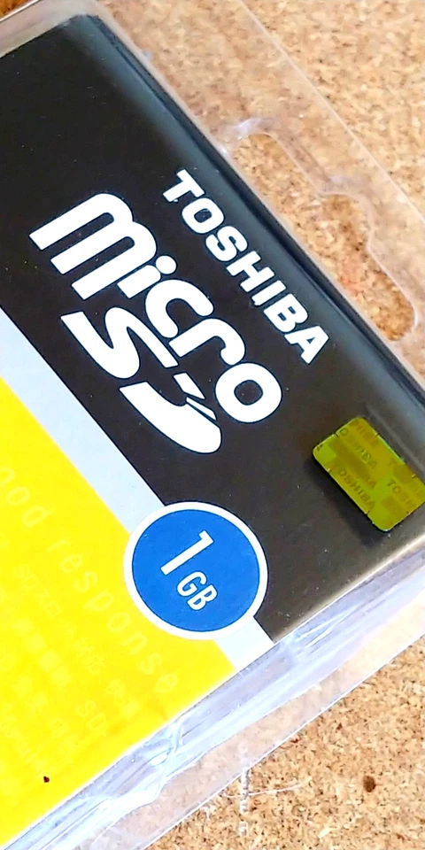Original Authentic Toshiba 1GB MicroSD Memory Card. Blister Pack, MADE IN JAPAN. - Image 3 of 4