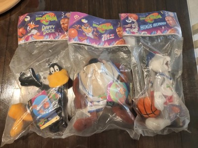 Space Jam McDonalds Bugs Bunny Taz Daffy Duck Tune Squad Plush New in Bag 1996