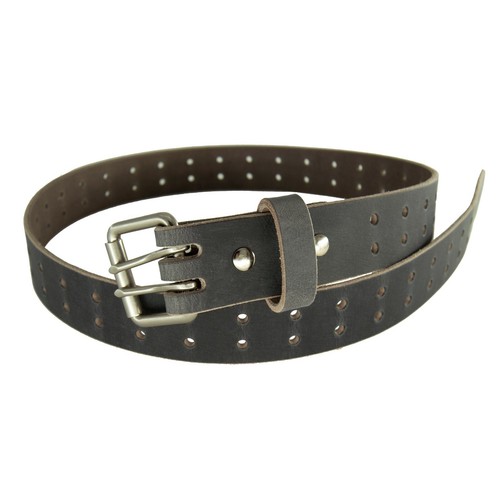 Cinturón de cuero de búfalo para hombre, doble clavija_2 orificios_1 1/2" de ancho_Amish hecho a mano - Imagen 22 de 28