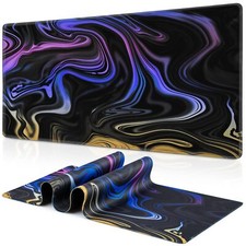 Gaming Mouse Pad Fluid Pattern Mouse Pad 35.4x15.7inch Large Extended Compute...