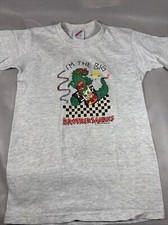 Vintage Kids Large 14-16 I  m The Big Brothersaurus Jerzees Tshirt XX