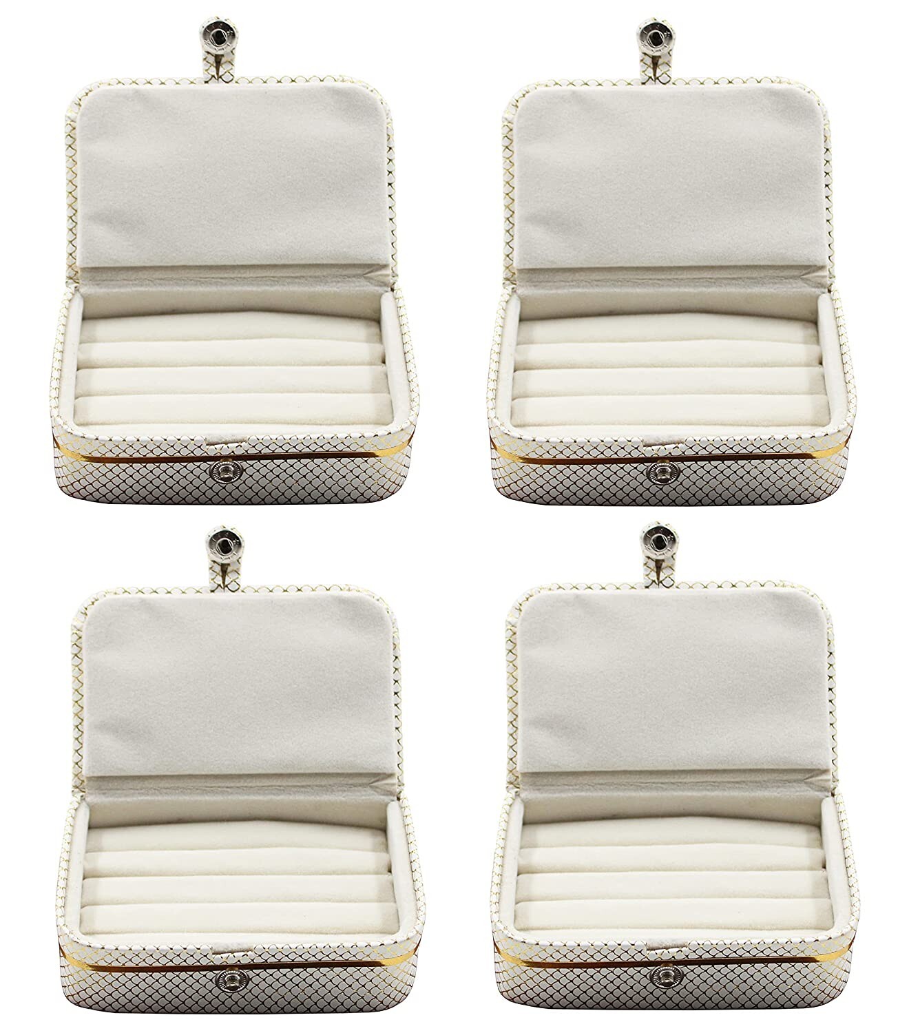 Elegant Jewelry Organizer Pouch for Rings Earrings Storage  -image