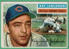 1956 TOPPS RAY JABLONSKI card #86  Cincinnati Redlegs