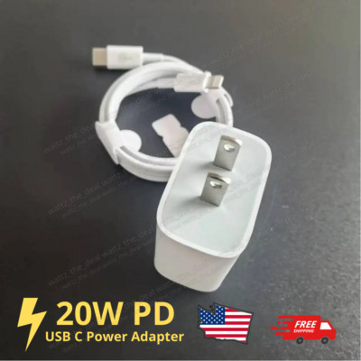 For iPhone 15 14 13 12 11 Pro Max XR 20W PD USB C Fast Charge Cube Type C Cable