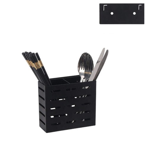 Stainless Steel Wallmounted Kitchen Rack Double Cage Chopsticks