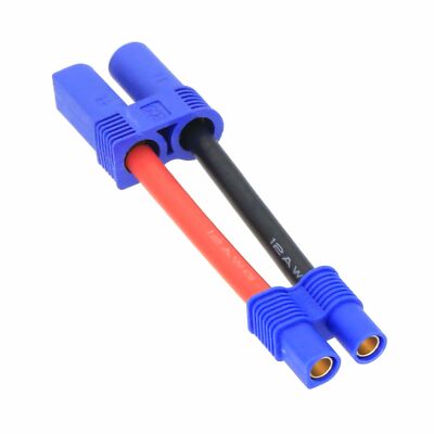 EC3 Female to EC5 Female cable 12AWG 5CM wire For RC Airsoft Battery