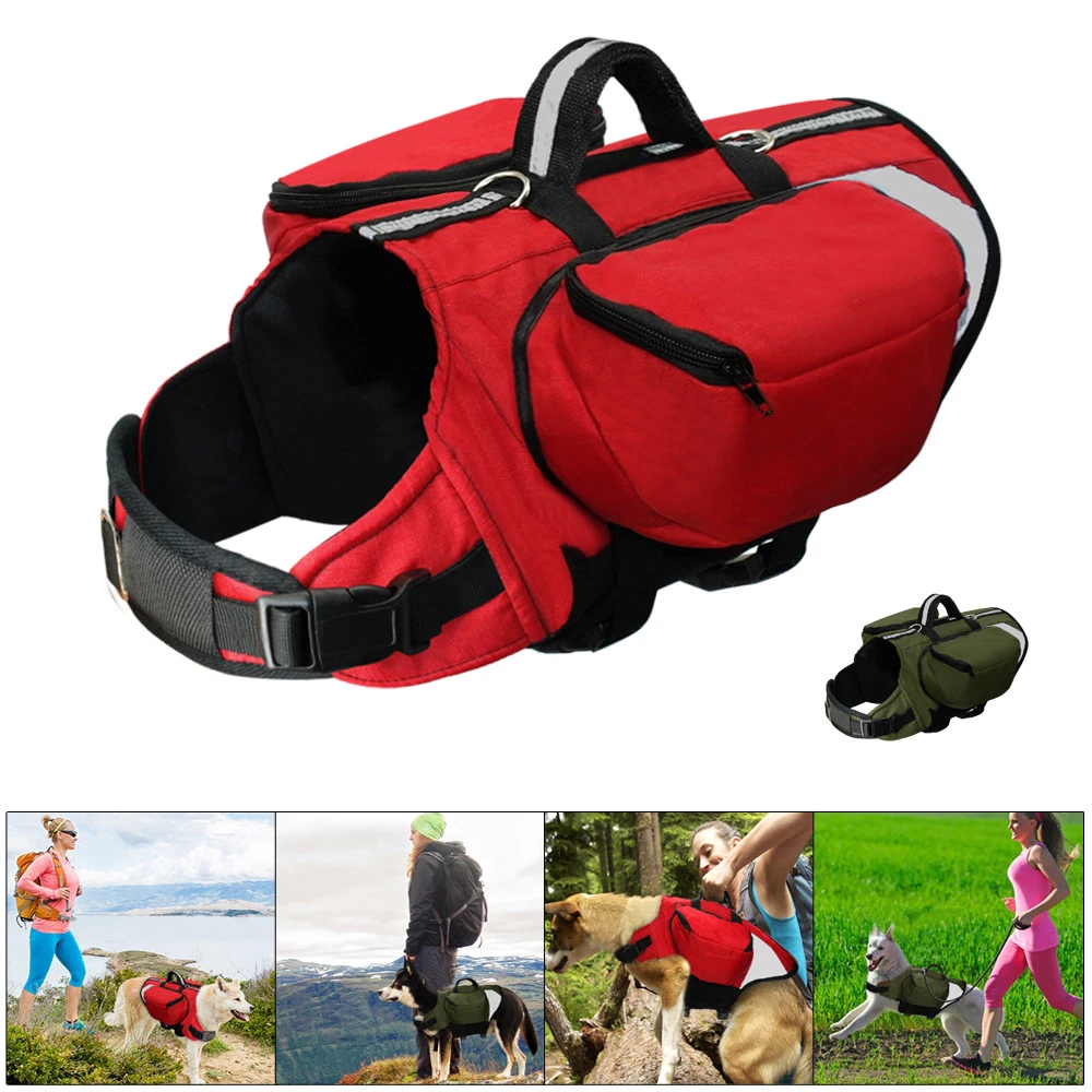Dog harness sales saddle bags