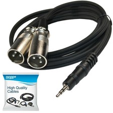 1.8m 0.3cm 3.5mm Zu Doppelt XLR Stecker Split...