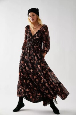 free people you're a jewel maxi dress New Free People You're A Jewel Printed Maxi Dress Size Small