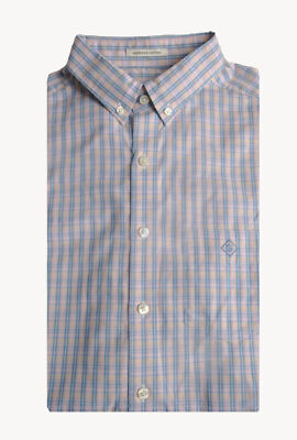 Gant Diamante G Uomo Mini Dot Aderente Aperto Colletto Maglia 305116 M Nwt