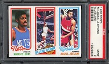 1980 Topps Basketball Lucas Erving Jeelani PSA 9