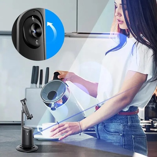 Phone Holder 360 Auto Face Tracking Smartphone Video Vlog Live Stabilizer Tripod - Picture 3 of 16
