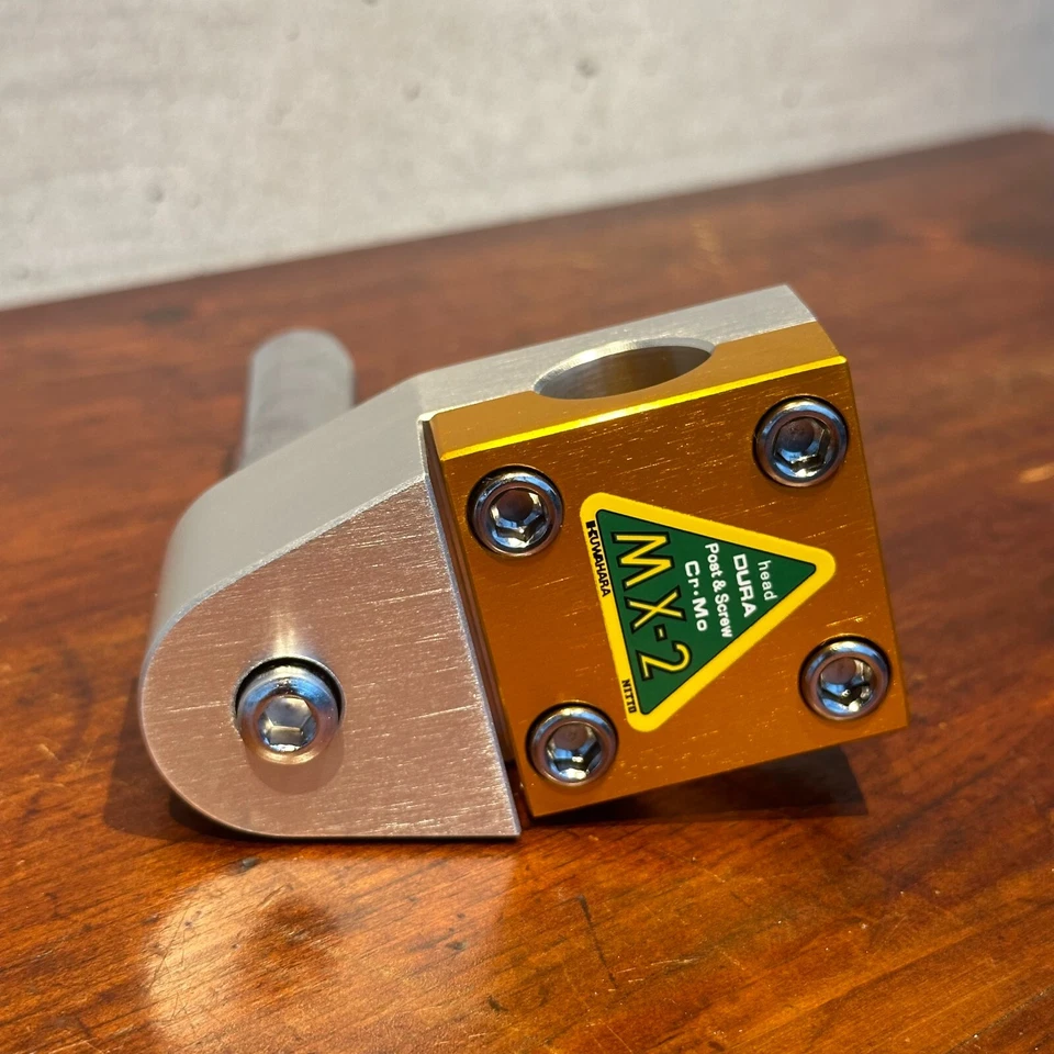 KUWAHARA - NITTO MX-2 - Vástago de pluma BMX tipo vintage 21,0 mm hecho en Japón - DORADO Foto 2 de 4