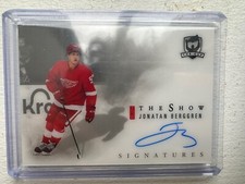 JONATAN BERGGREN 2022/23 UD THE CUP THE SHOW ON CARD AUTOGRAPH AUTO T4444