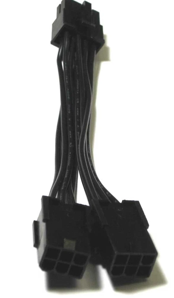 ATX PSU Cable 8-Pin PSU To 6+6 Pin PCI-E Black - Image 2 of 4