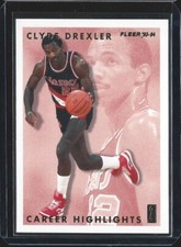 Clyde Drexler - 1993-94 Fleer #3 - Career Highlights - Portland Trail Blazers