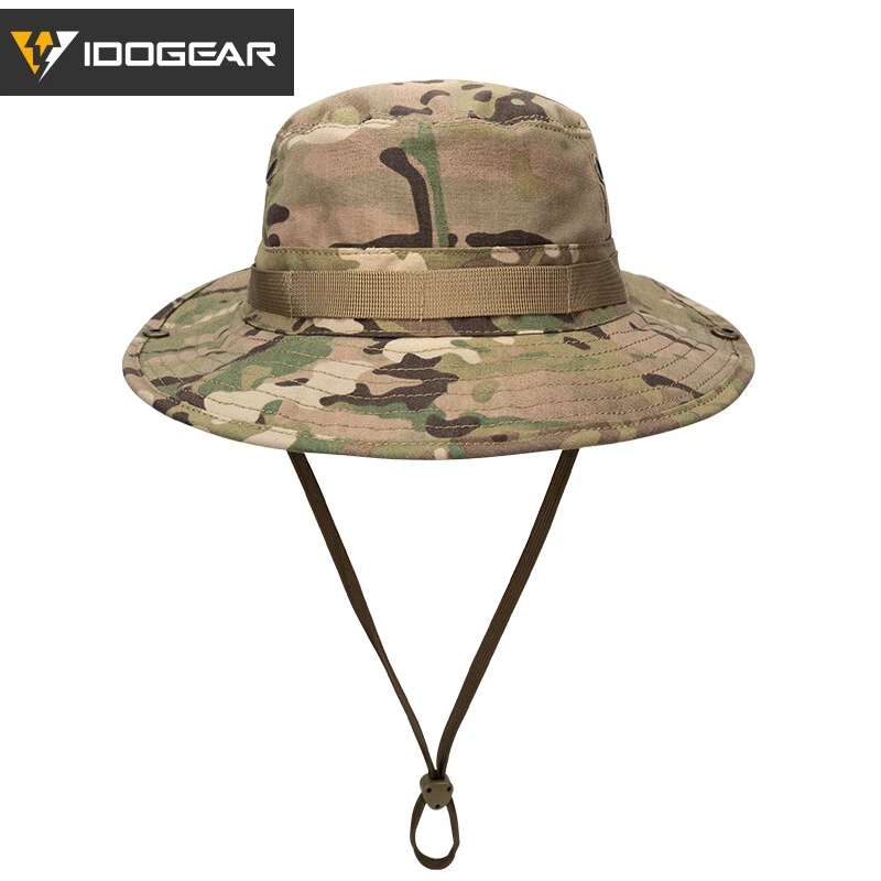 IDOGEAR Tactical Boonie Hat Fishing Hat Hiking Hat Gear Adjustable MOLLE Airsoft - Image 3 of 4