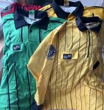 Official Sports US Soccer Referee Jersey Shirt Mens Size XL Bundle Lot Of 4