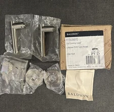 Baldwin 5138056FD Non-Turning Two-Sided Dummy Door Lever Set Satin Nickel