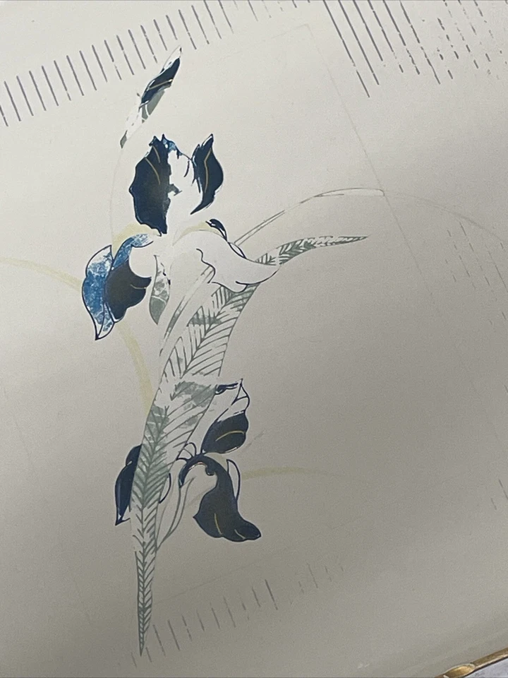 Bandeja grande para servir OTAGIRI Grand Iris de colección 14"x10,5" gris tostado Foto 2 de 4