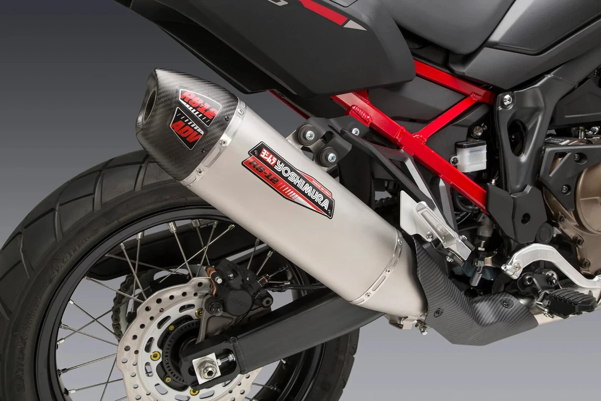 Africa twin outlet slip on exhaust