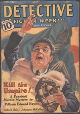 Detective Fiction Weekly 1937 August 21. Shrouded skeleton cover  Pulp