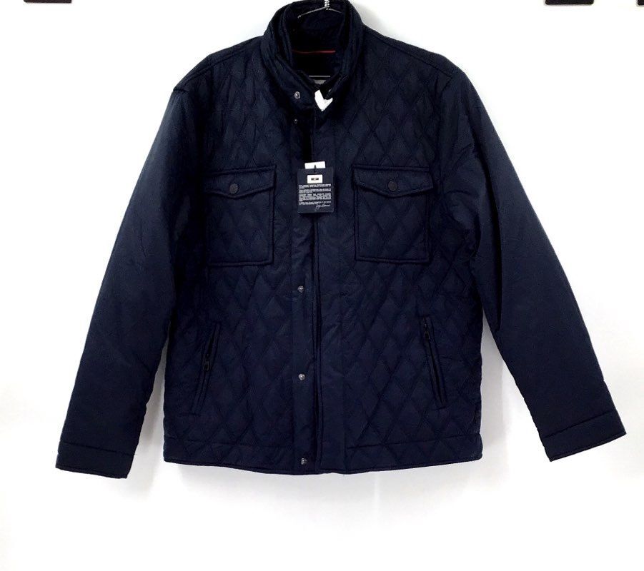 NWT Joseph Abboud Men's Black Snap Front Quilted Jacket Size XL eBay