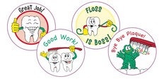 Dental Fun Reward Stickers for Kids