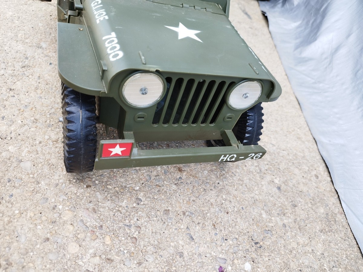 Vintage 1960s Hasbro GI JOE Official Jeep 7000 and Trailer
