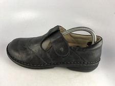 Finn Comfort Nashville Nerosilver Leather Soft Footbed Sz 41- 10 US