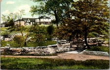 Spring In Spring Valley Park Kansas City Missouri Vintage Postcard