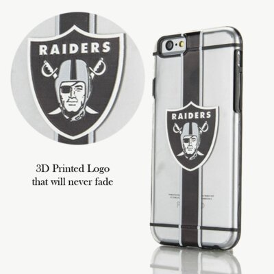 FOCO NFL Las Vegas Raiders Hydro Clear Case For iPhone 6 & 6s (4.7'')