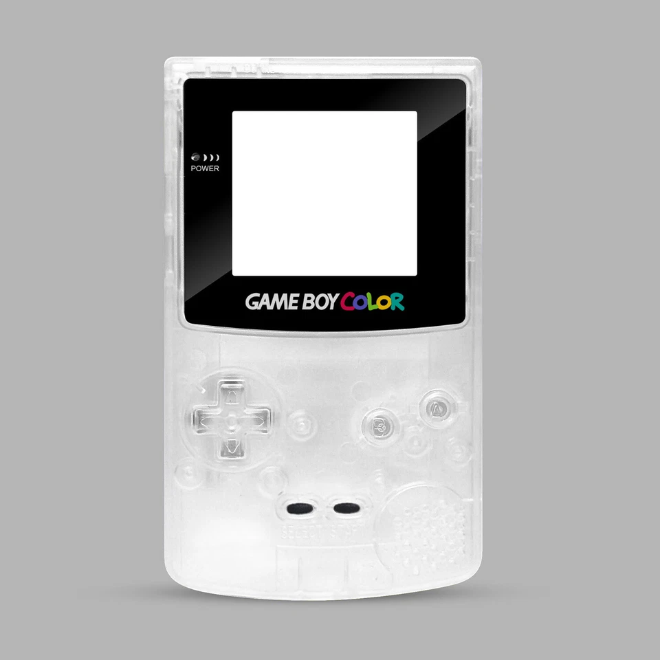 FÜR NINTENDO RetroSix IPS Q5 Gehäuse Set für Game Boy Color Transparent Shell GBC Clear