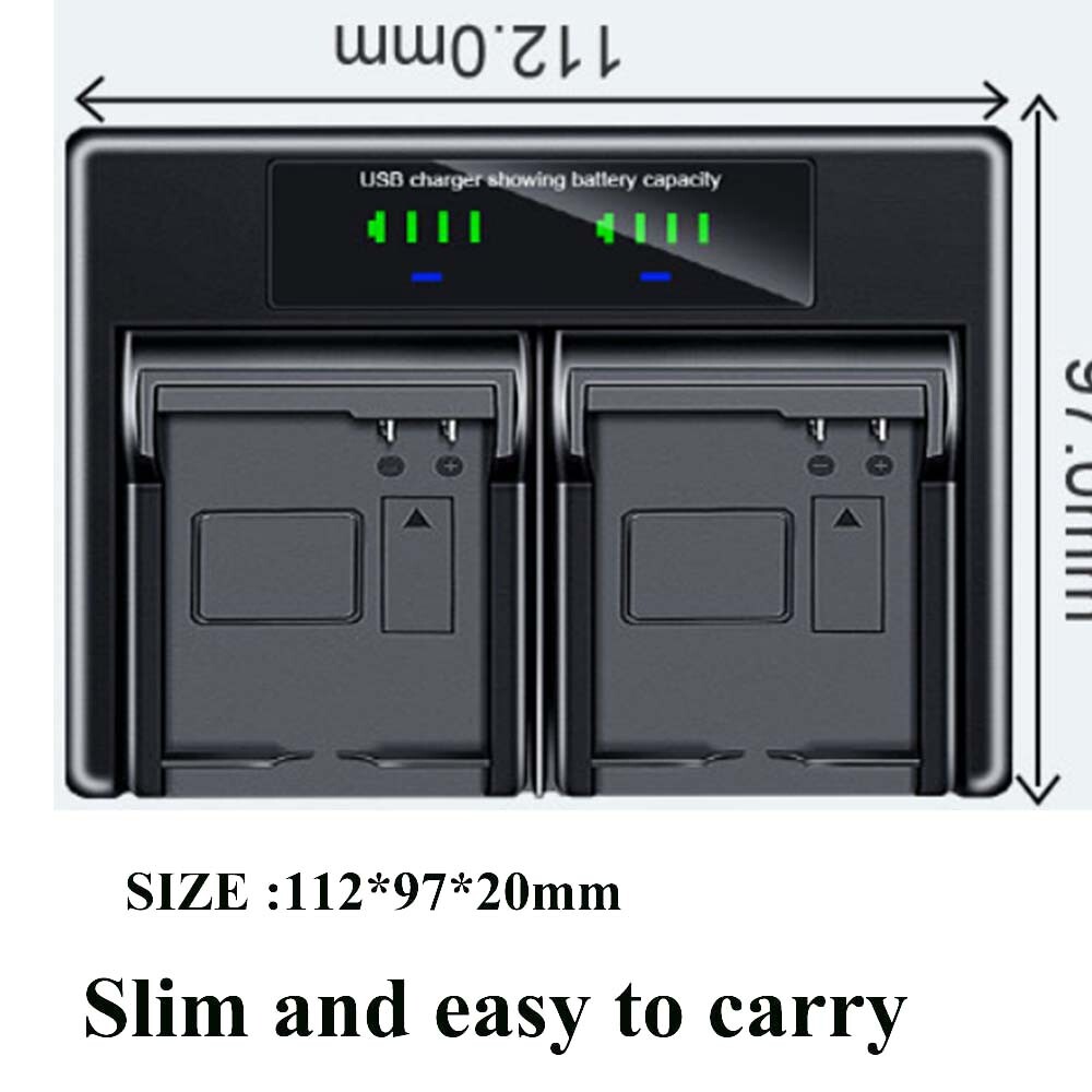 Chargeur de batterie de voyage USB LCD pour caméscope JVC GR-DVL510, GR-DVL510U, GR-DVL520, GR-DVL520U MiniDV