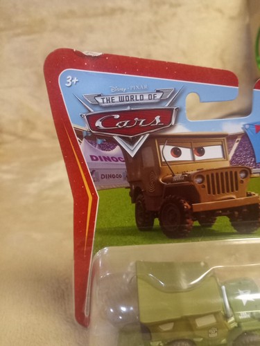 New Disney Pixar Cars movie SALUTING SARGE CHASE Car Die cast car New Rare - Picture 3 of 12
