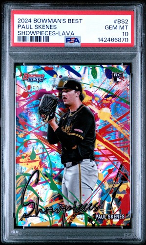 Paul Skenes [Lava Refractor] #BS-2 2024 Bowman’s Best Showpieces card