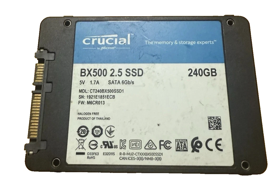 Crucial 240 GB Storage Capacity Solid State Drives for sale | eBay