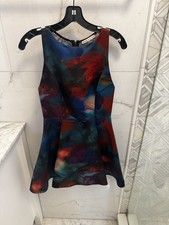 nb ALICE + OLIVIA Watercolor Emery Mini Dress Size 2 XS
