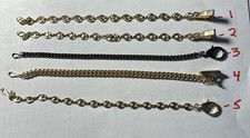 8 Length Pager Chain Gold Black Color Finish 5.99 Each Specify 1 2 3 4 Or 5