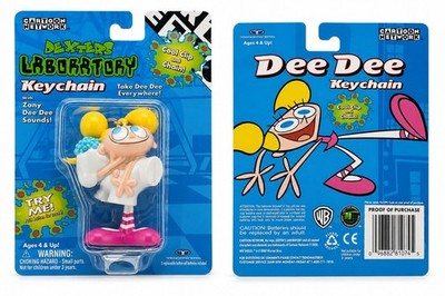 2000 Dexter's Laboratory Dee Dee Talking Sound Keychain Trendmasters New Sealed