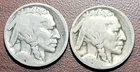 (2) 1915-S Buffalo Nickels AG-Good Original Toning Problem-Free Better Date