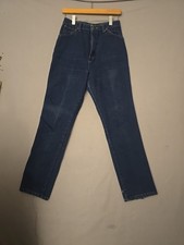 WRANGLER No Fault Misses Size 14 Made In USA Denim Jeans 28x32 High Waist
